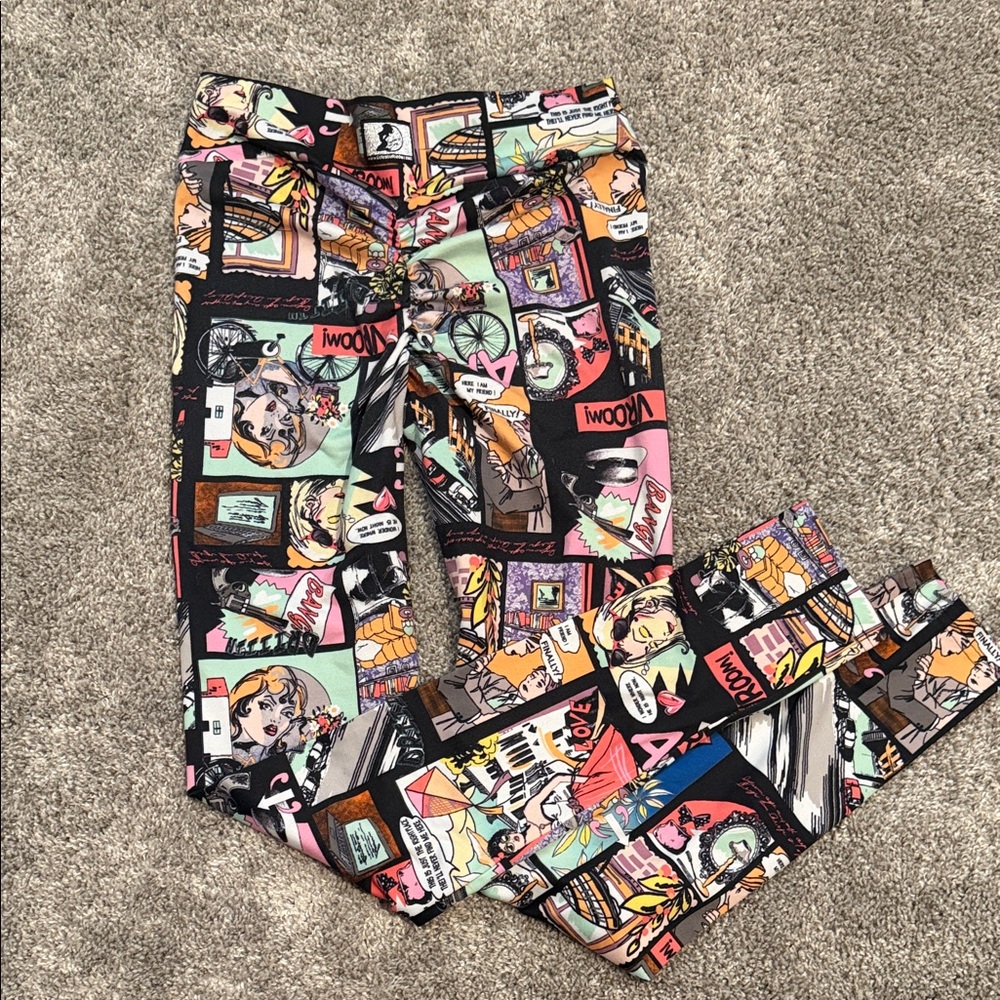Colorful Graphic Print Leggings